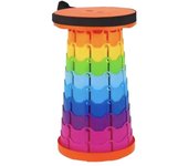 Taburete Plegable Portátil, Taburete Telescópico Ligero y Duradero para Actividades al Aire Libre Como Viajes, Pesca, Senderismo y Camping (Multicolor)