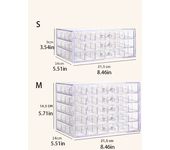 Household Multi-layer Large Capacity Jewelry Storage Box Dust-proof and Anti-oxidation Earring Box Divided Jewelry Storage Box