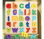 Children's alphanumeric cognitive puzzles, color and shape blocks, early childhood education, educational toys, matching games