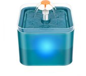 2L Automatic Cats and Dogs Water Fountain with LED Lighting USB Pet Water Dispenser with Recirculate Filtring for Pet Feeder