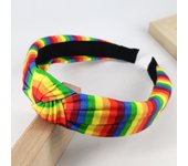 3cm wide Pride Moon Rainbow knotted print headband hair bands women hair accessories
