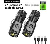Powerful 3LED Super Bright Flashlight Portable Mini Burst Flash Torch Rechargeable Emergency Spotlight with Pen Clip Tail Magnet