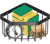 Fregadero Caddy ordenado con Ganchito adhesivo Fregadero de Cocina Organizador de almacenamiento