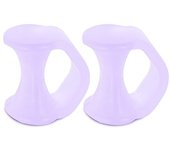 2pcs Silicone Toe Separator Finger Feet Care Protector Gel Toe Orthopedic Bunion Hallux Valgus Corrector Pedicure Spacer Yoga