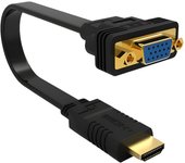 Cable adaptador ewent hdmi a vga 20cm - macho -  macho