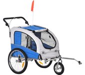 PawHut 2 en 1 Remolque para perros Jogger Remolque para bicicletas para perros Remolque para bicicletas para perros 155 x 83 x 108 cm