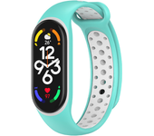 Strap For Xiaomi Mi Band 7 4 3 6 nfc Silicone Wristband Bracelet Replacement For Xiaomi Band 8 7 3 5 6 nfc two-Color TPU Strap