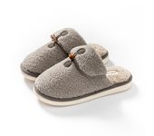 Zapatillas de algodón de alta calidad para mujeres en otoño e invierno, nuevas parejas de estilo, zapatillas de felpa para hombres de interior simples y de moda para uso doméstico