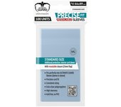 Fundas transparentes de cartas ultimate guard precise - fit cierre reutilizable tamaño estándar 100 unidades