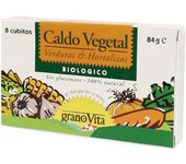 Caldo Vegetal Biologico 84 G ( 8 Cubitos)