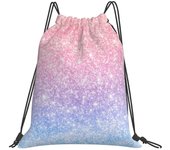 Pastel Color del arco iris brillo cordón mochila impermeable gimnasio bolsa para Py viajar deporte uso de almacenamiento