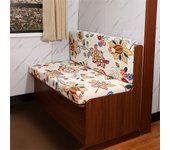 2pcs/set Elastic RV Dinette Cushions Covers Floral Print Spandex Armless Sofa Cover Camper Car Bench Cover Furniture Protector
