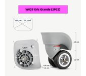 W029 Suitcase Repair Wheels Luggage Password Box Trolley Case Replacement Detachable Universal Wheel Leather Case Repair Pulley