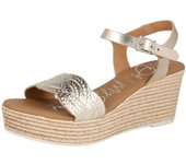 Cuñas de Esparto Oh! My Sandals Md5721 para mujer en color gris