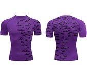 3D Print Compression Shirts for Men Athletic Quick Dry Tshirts Tops Gym Workout Fitness Undershirts Baselayers Anime Rash Guard