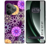 Tumundosmartphone Funda Silicona para Realme GT 6 / GT 6T 5G diseño Radial Dibujos