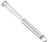 Stainless Steel Ball Whisk Set Manual Mixer Kitchen Whisk Wire Egg Whisk for Cooking Blending Whisking Beating Stirring