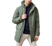 Parka Altonadock larga 3/4 verde sin capucha para hombre