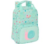 Mochila Infantil Safta Caracol Turquesa 20 x 28 x 8 cm