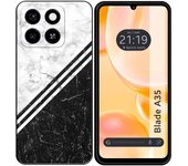 Tumundosmartphone Funda Silicona para Zte Blade A35 / A55 diseño Mármol 01 Dibujos
