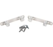 Cofan Tendedero Fijo de pared de dos piezas | Cada pieza contiene con 2 poleas | Color Blanco | Medidas: 20 x 6,5 x 2,5 cm