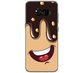 Tumundosmartphone Funda Gel Tpu para Samsung Galaxy S8 Diseño Helado Chocolate Dibujos