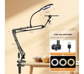 Ring Light Overhead Phone Mount Flexible Articulating Phone Arm Stand Compatible with iPhone Desk Tripod for YouTube Live  LED