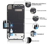 OLED Pantalla for iphone XR LCD Display Touch Screen Digitizer Assembly for iPhone XR LCD Pantalla Replacement