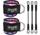 2PC/3PC GOUNOD Fitness Ankle Strap Adjustable D-Ring Support Cuffs Gym Leg Strength Exercise Pulley With Buckle Sport Guard Safe