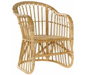 Sillón DKD Home Decor Marrón claro Ratán (62 x 72 x 83 cm)