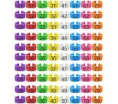 80 bandas para patas de pollo de 16 mm con 8 colores, coloridas bandas numeradas del 01 al 80 para identificación de patas de pollo, etiquetas para patas de aves de corral y patos.