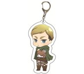Anime Attack of The Giants Levi Ackerman Allen Yeager Keychain Pendant Role Playing Double Sided Acrylic Keychain KeyringJewelry