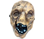Tradineur - Máscara espantapájaros - Fabricado en plástico - Complemento para disfraces de Halloween, carnaval - 26 x 18 x 8,5 cm