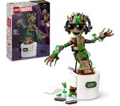 LEGO Marvel Groot Bailarín Figura Articulada del Personaje de Guardianes de la Galaxia, Juguete de Construcción de Superhéroes, Regalo de Vengadores para Niños y Niñas de 10 Años o Más 76297