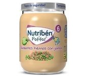 NUTRIBEN CENA GUISANTES TIERNOS CON JAMON 2 POTITOS 190 G