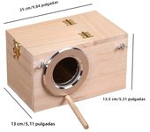 Pet Bird House Parakeet Nest Box Bird House Budgie Wood Breeding Box For Lovebirds Parrotlets Mating Box