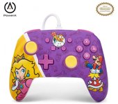 Powera mando con cable enhanced para nintendo switch - princess peach battle