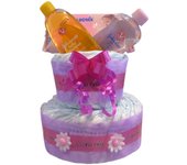 Tarta de pañales para niña - Regalo Recién Nacido - Tiernos Momentos