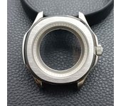High-quality Silvery Black Case have inner ring 39.5mm watch men's case FIT NH34 NH35 NH36 movement Automtaic Watch Box