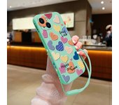 Love Lucky Heart Phone Case for Oneplus Nord 3 2 9R 9 8T 8 7 7T Pro 6 5G Liquid Silicone Cover with Hand Strap