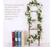1.8M 69 Heads Rose Artificial Flower Garland for Wedding Home Room Decoration Spring Autumn Garden Arch Decor DIY Fake Leaf Vine