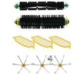 MIRTUX Kit Variado para Roomba serie 500: 3 filtros, 1 Kit de cepillos centrales y 3 cepillos laterales mejorados