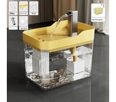 Cat Water Fountain Auto Filter Transparent Cat Drinker USB Anti-Dry Burning Recirculate Filtering Water Dispenser with Pump
