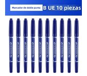 5/10PCs Permanent Marker Black/Blue/Red Oil Marker Pen Twin Tip Fine Nid Marker Ink Stationery Items School & Office Supplies