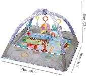 Parque infantil mini con valla para bebés, gimnasio de juegos, educación temprana, piscina de bolas de océano.