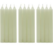 Zimmy - Velas Cilíndricas de Mesa 17.5 cm - 100% Parafina y Mecha de Algodón, Sin Perfume - Variedad de Colores