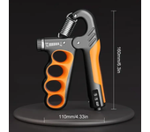 Entrenador de agarre de mano de 5 a 100 kg, expansor de muñeca de conteo mecánico, pinza de mano para entrenamiento de fitness en gimnasio, pinza de mano de resistencia ajustable