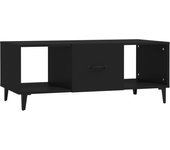 vidaXL Mesa de centro madera contrachapada 102x50x40 cm Blanco, Negro, Roble Sonoma Mesita de Salón o Comedor o Auxiliar Mesa de Café Meuble Salón