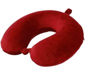 Almohada de viaje, 100% espuma viscoelástica pura en forma de U, reposacabezas portátil súper ligera, ideal para silla de avión, coche, hogar, oficina, cojín de descanso para dormir (gris)