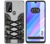 Funda Silicona Transparente para Blackview A50 diseño Zapatillas 16 Dibujos